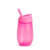 simple clean straw cup pink