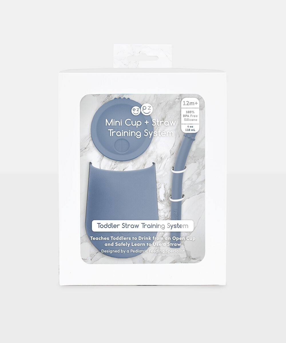 mini cup and straw packaging indigo