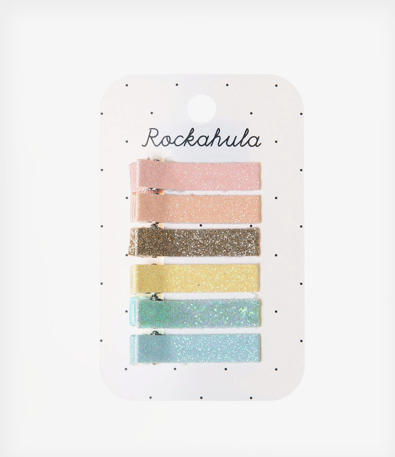 rockahula glitter rainbowbar clips