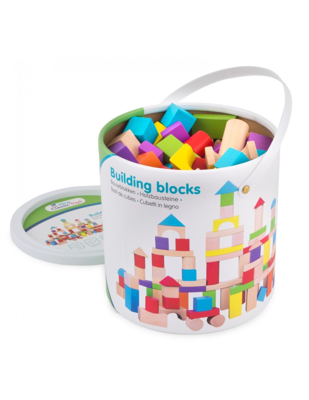 building blocks in a drum colored 100 pcs 1