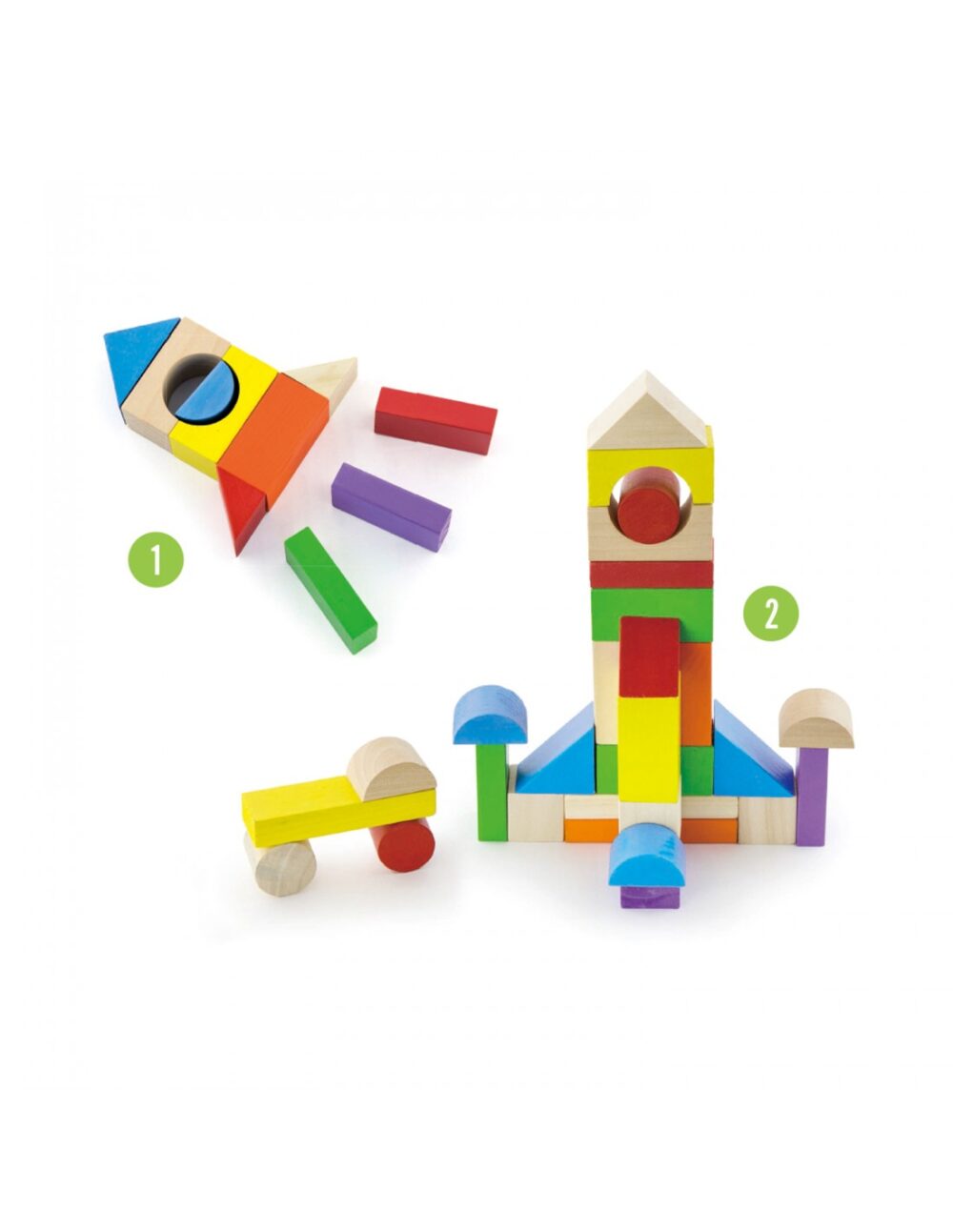 building blocks in a drum colored 100 pcs 3