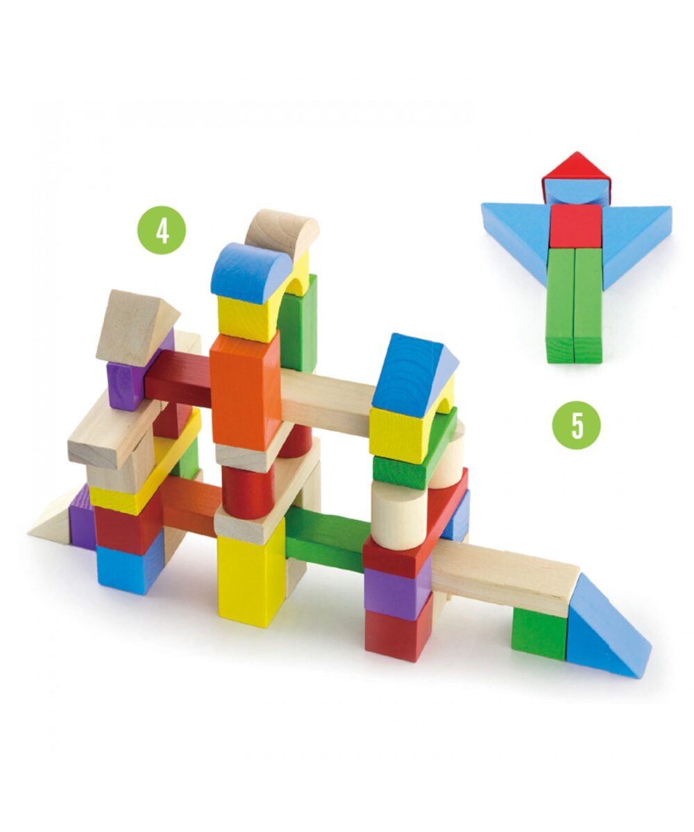 building blocks in a drum colored 100 pcs 5