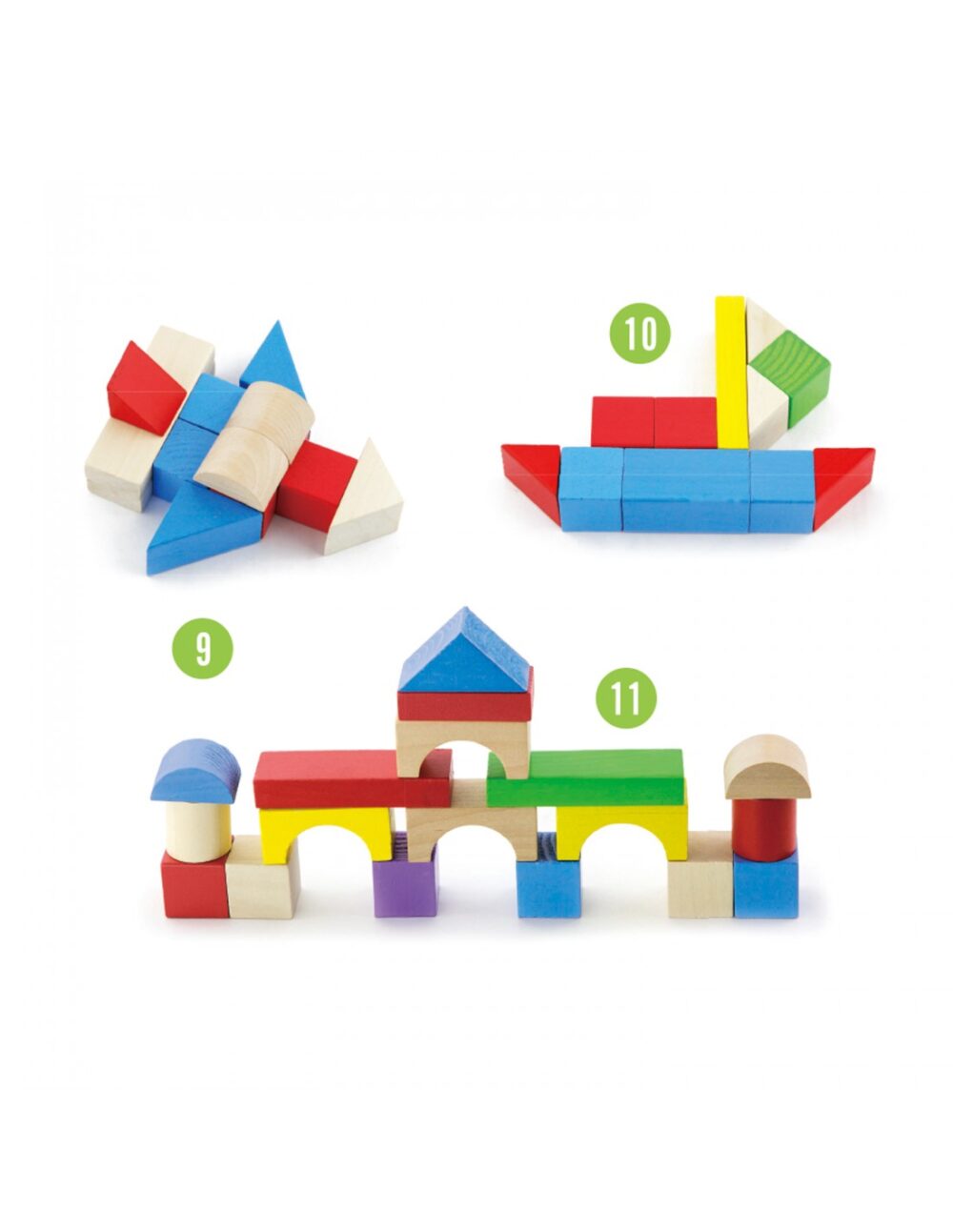 building blocks in a drum colored 100 pcs 7