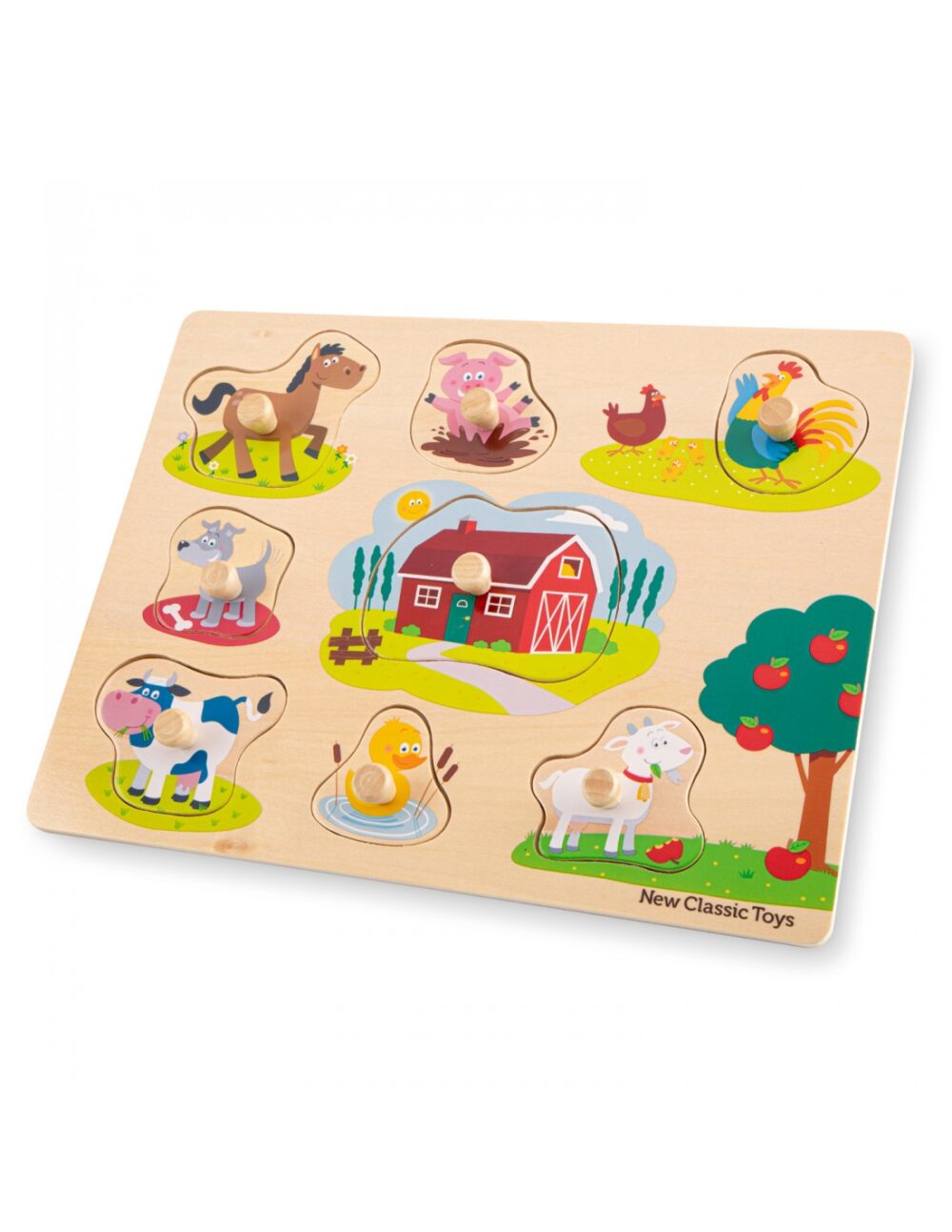 peg puzzle farm 8 pieces