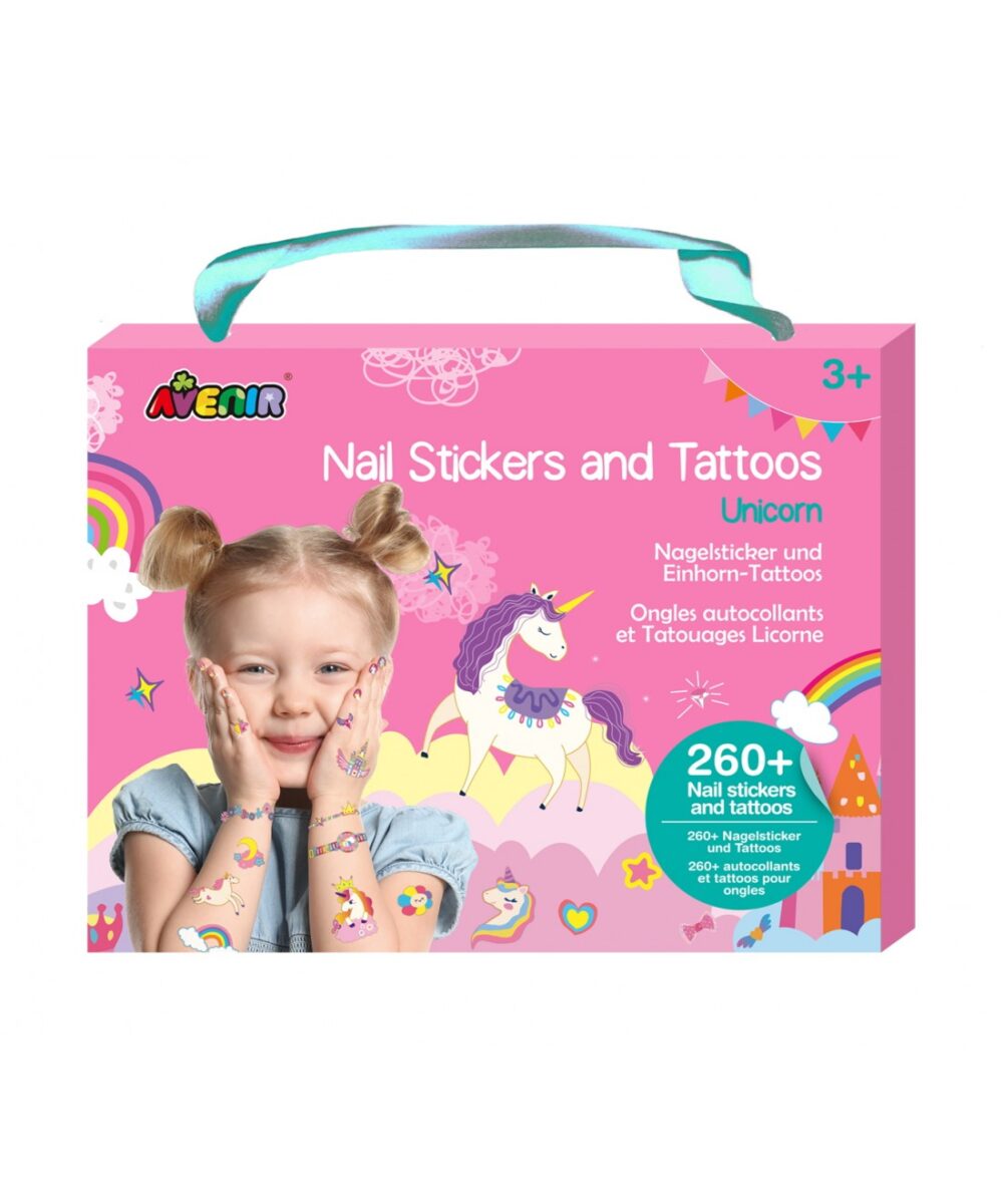 nail sticker tattoos unicorns