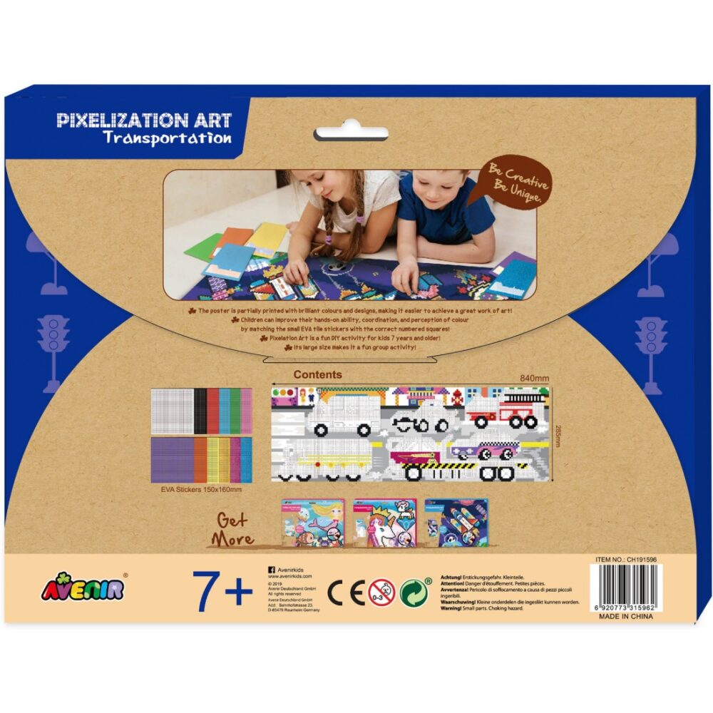 pixelation art transportation 1