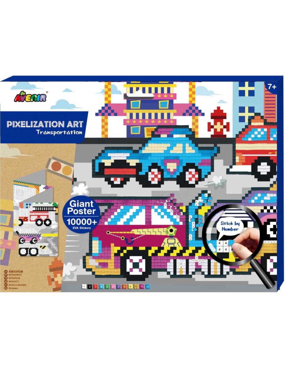 pixelation art transportation