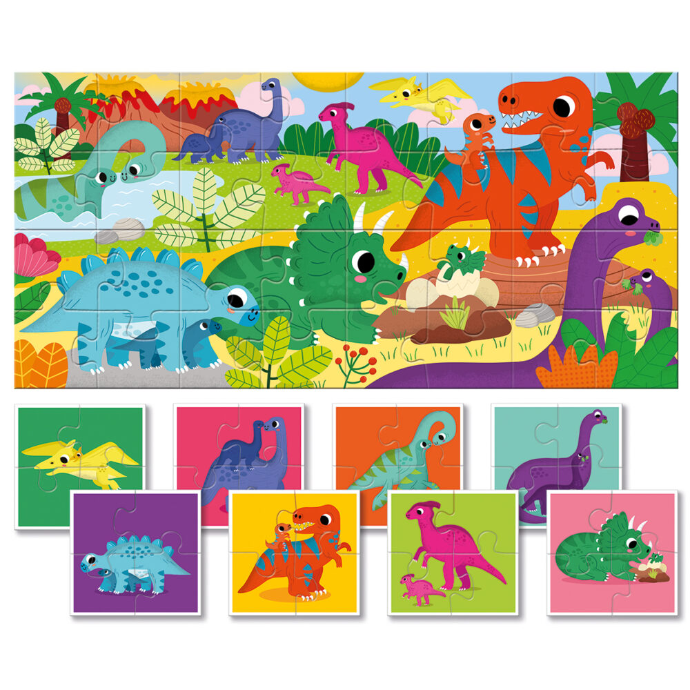 Alternative view of LUDΑΤΤΙCΑ. Baby Puzzle - Dinosaurs