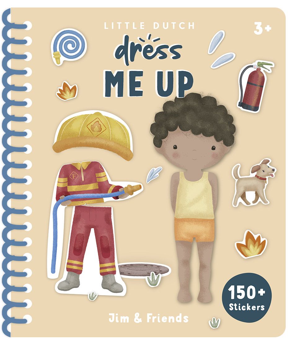Little Dutch. Βιβλιαράκι Dress me up Jim & Friends