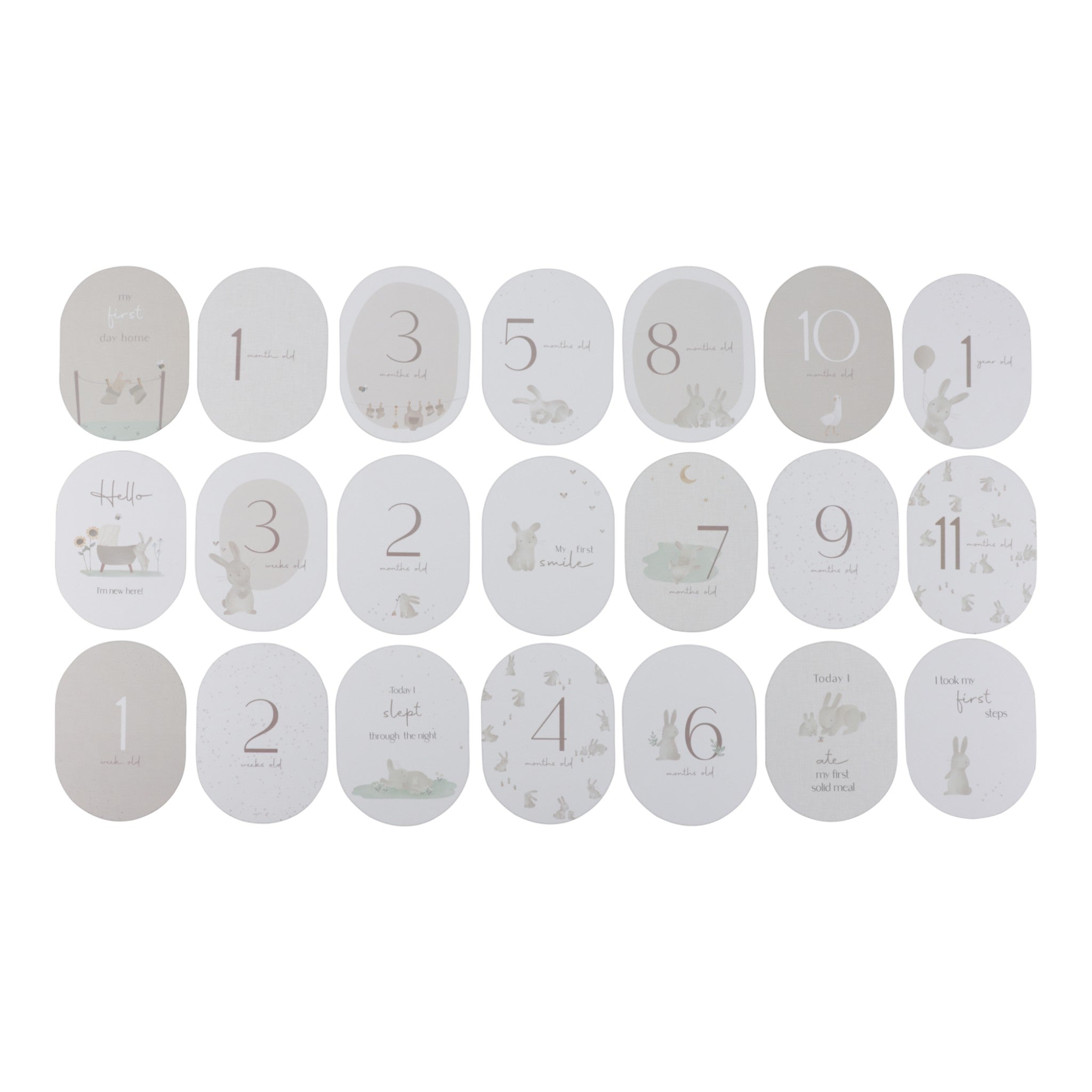 Little Dutch. Αναμνηστικές κάρτες - Milestone Cards Baby Bunny