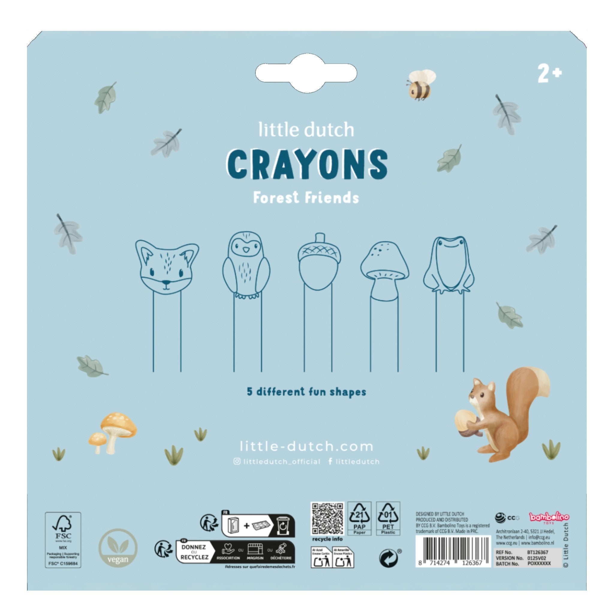 glinglon κηρομπογίες little dutch 2