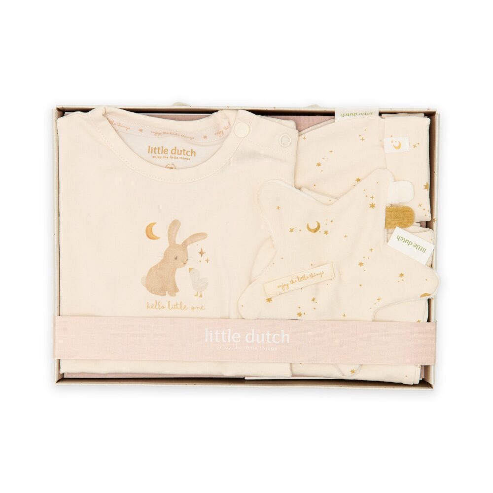 Little Dutch. Σετ δώρου με ρουχαλάκια Newborn Naturals - Νο 62/68